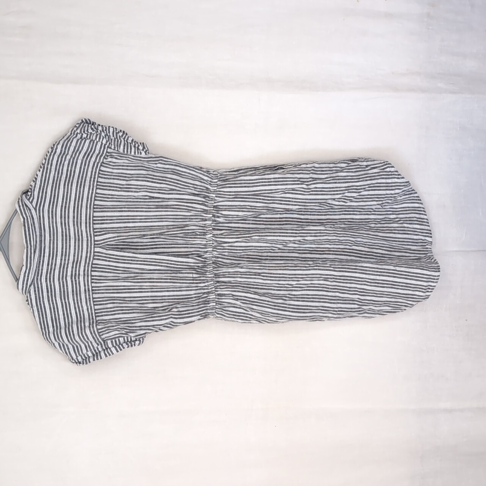 Japna Black and White Striped Dress - Picture 5 of 5